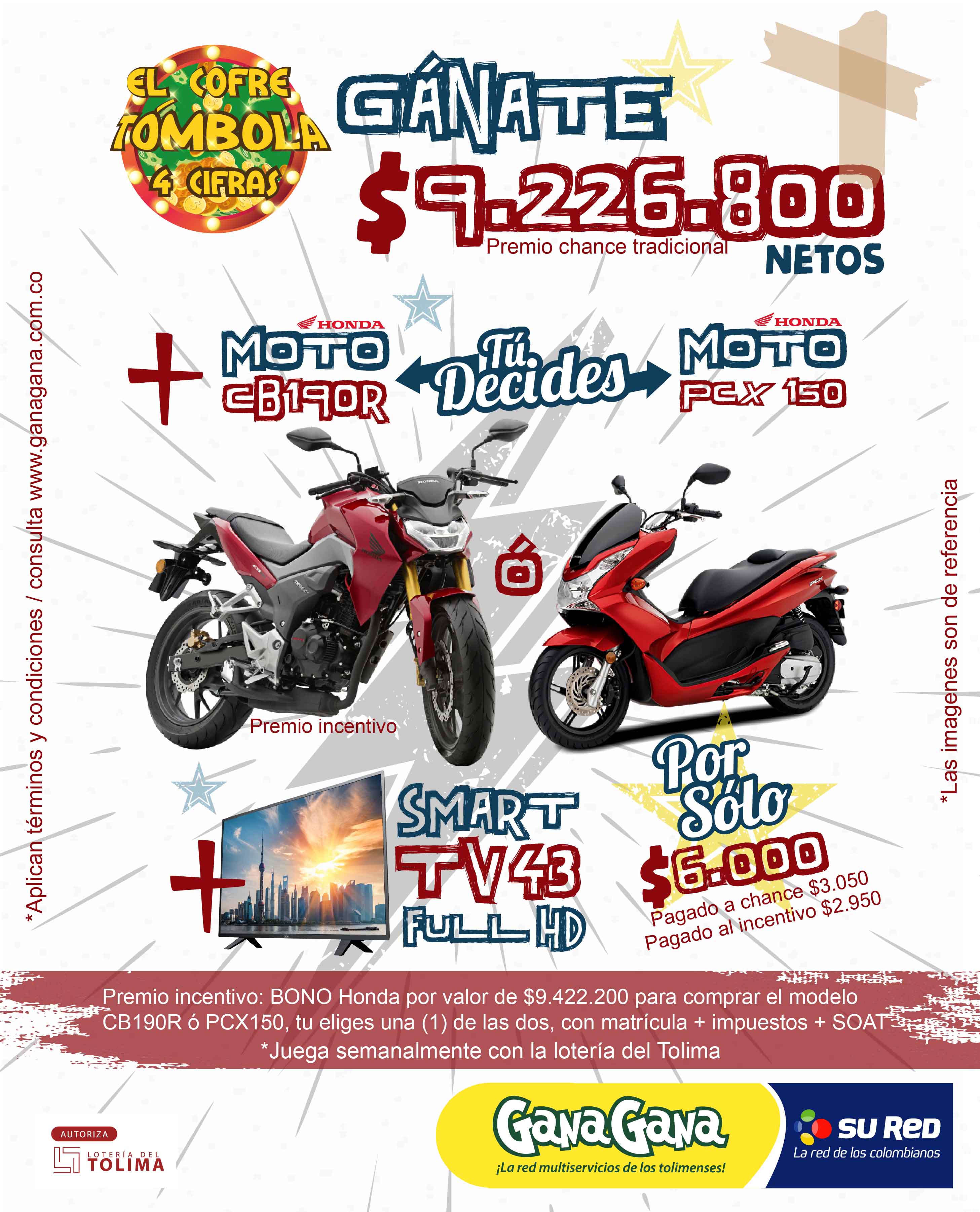 tombola moto