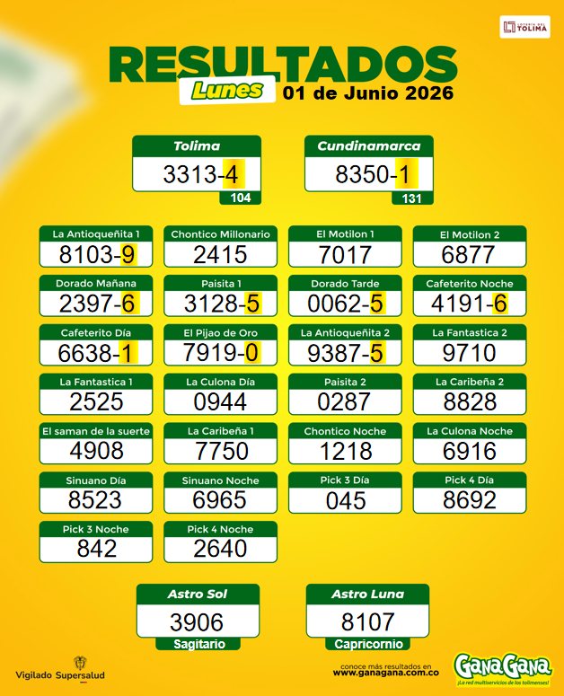 01 de Junio 2026