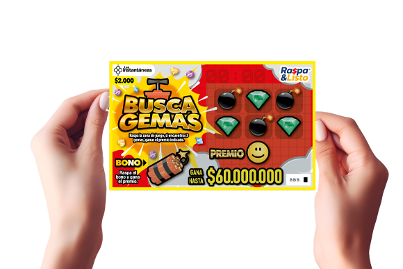 raspa chance mockup manos nuevas emisiones raspa listo