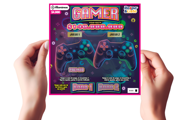 raspa chance mockup manos nuevas emisiones raspa listo