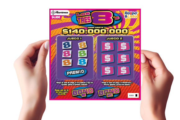 raspa chance mockup manos nuevas emisiones raspa listo