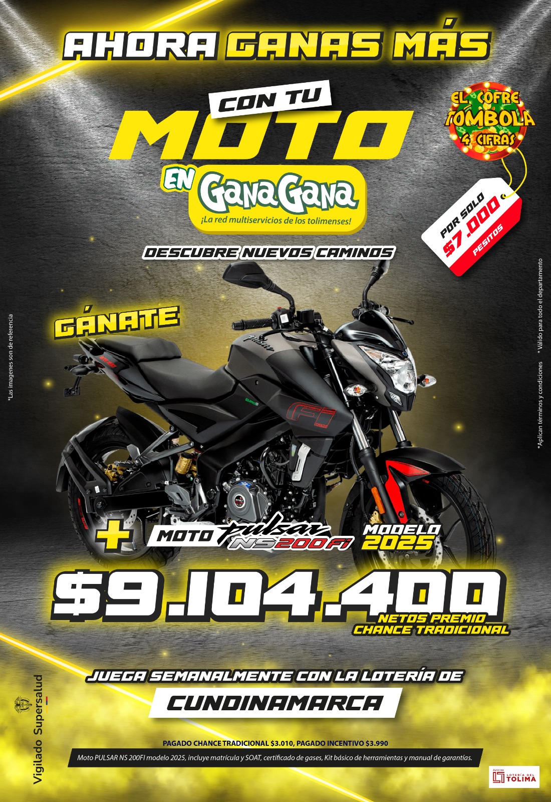 Con tu moto en GanaGana