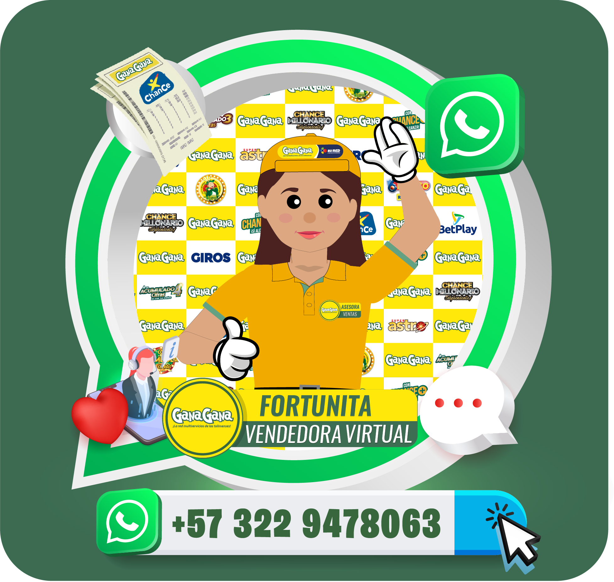 imagen vendedora virtual