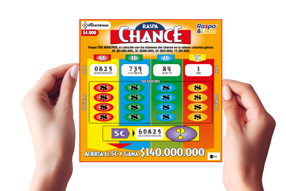raspa chance mockup manos nuevas emisiones raspa listo