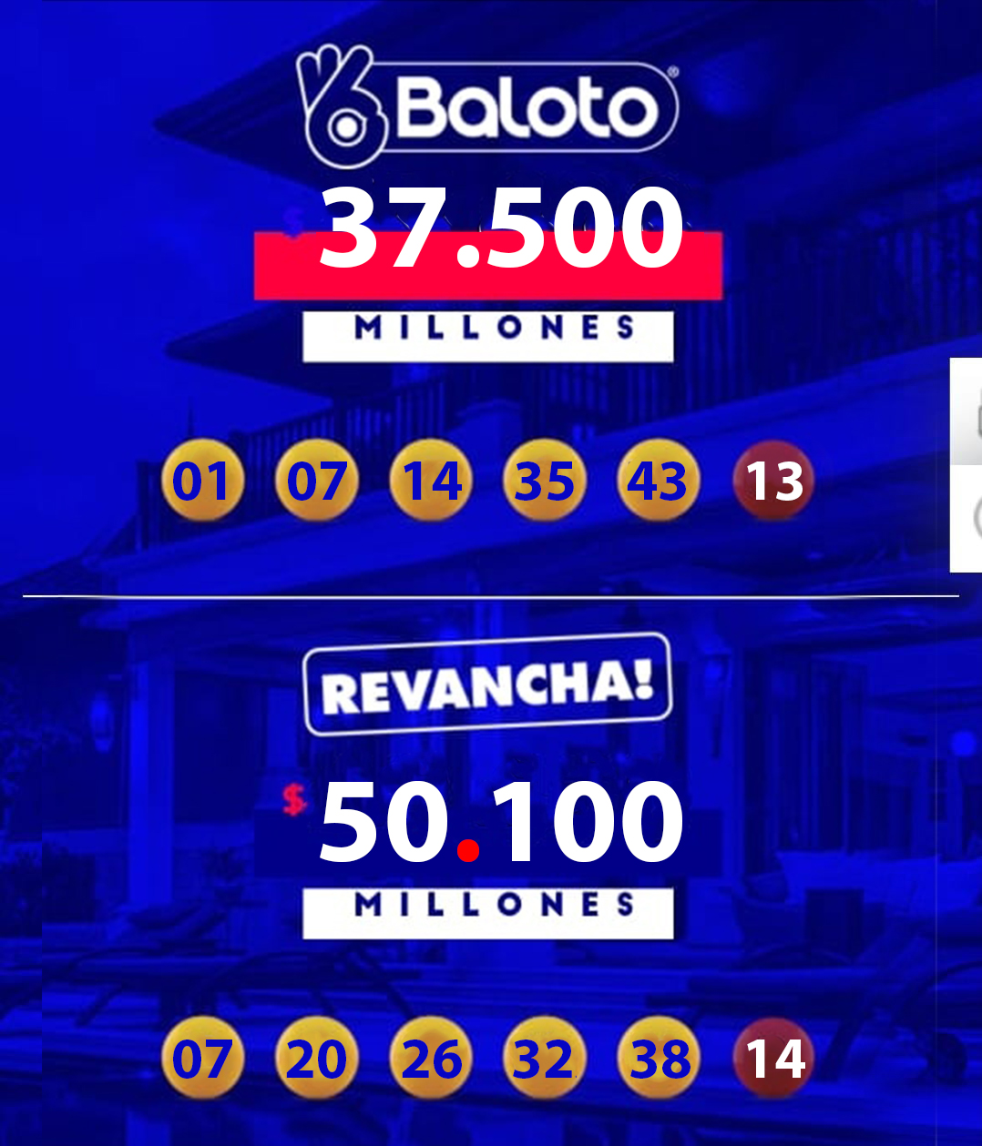 GanaGana Red Multiservicios De Los Tolimenses SORTEO NO 1985 DEL